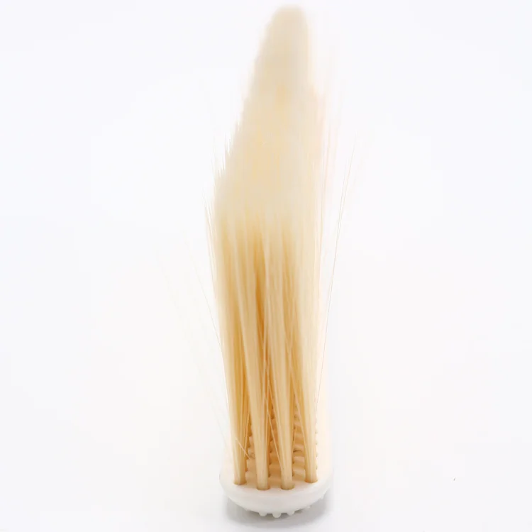 Wooden wood color long handle bed cleaning brush hat brush used to clean high-grade clothes, hats, beds