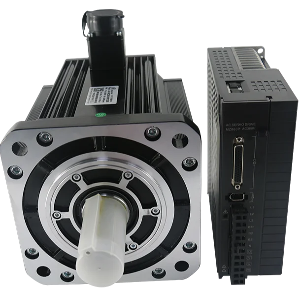 Lichuan Servos 3KW 380V 23Bit 19Nm 3 phase servo motor with drive controller 180M19015B+M1534P servo motor for CNC machine