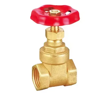 High Temperature Brass Gate Valve Faucet Manual Hydraulic Power Control for Water Application Butterfly Structure
