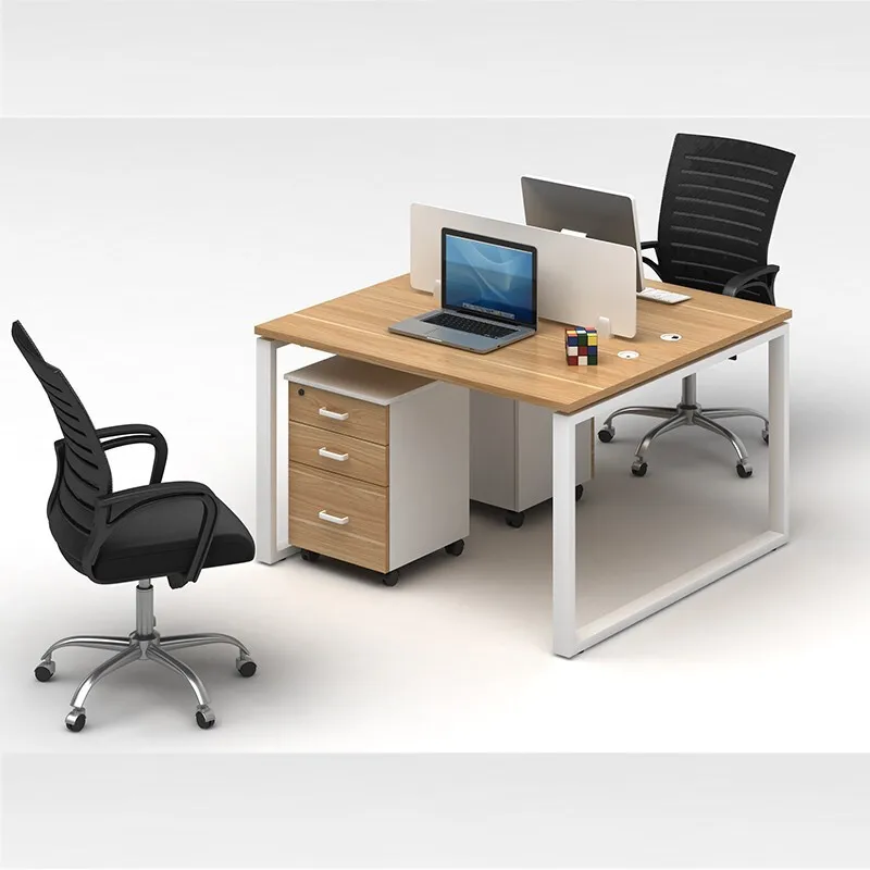 Hot Sale Modern Work Station Cubicles 2 Staff Desk Space Saver Office System Furniture Cubicle Workstation
