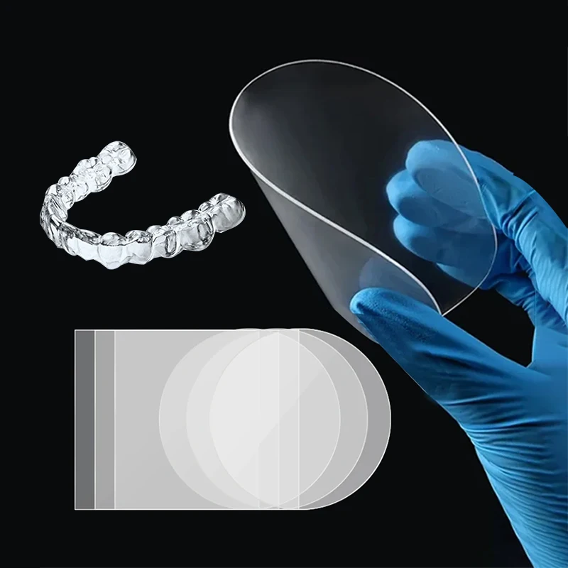 Custom Thickness 0.7mm 1mm 0.63mm TPU PETG Three Layer Square Soft Eva Round 125mm 120mm Dental Aligner Sheet Clear Sheet Aligne