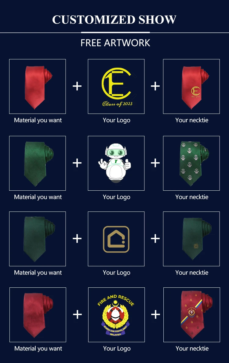 Custom Logo Satin Polyester Ties Pure Color Striped Ties Business Formal Necktie Tie for Men Formal Occasion Wedding Party