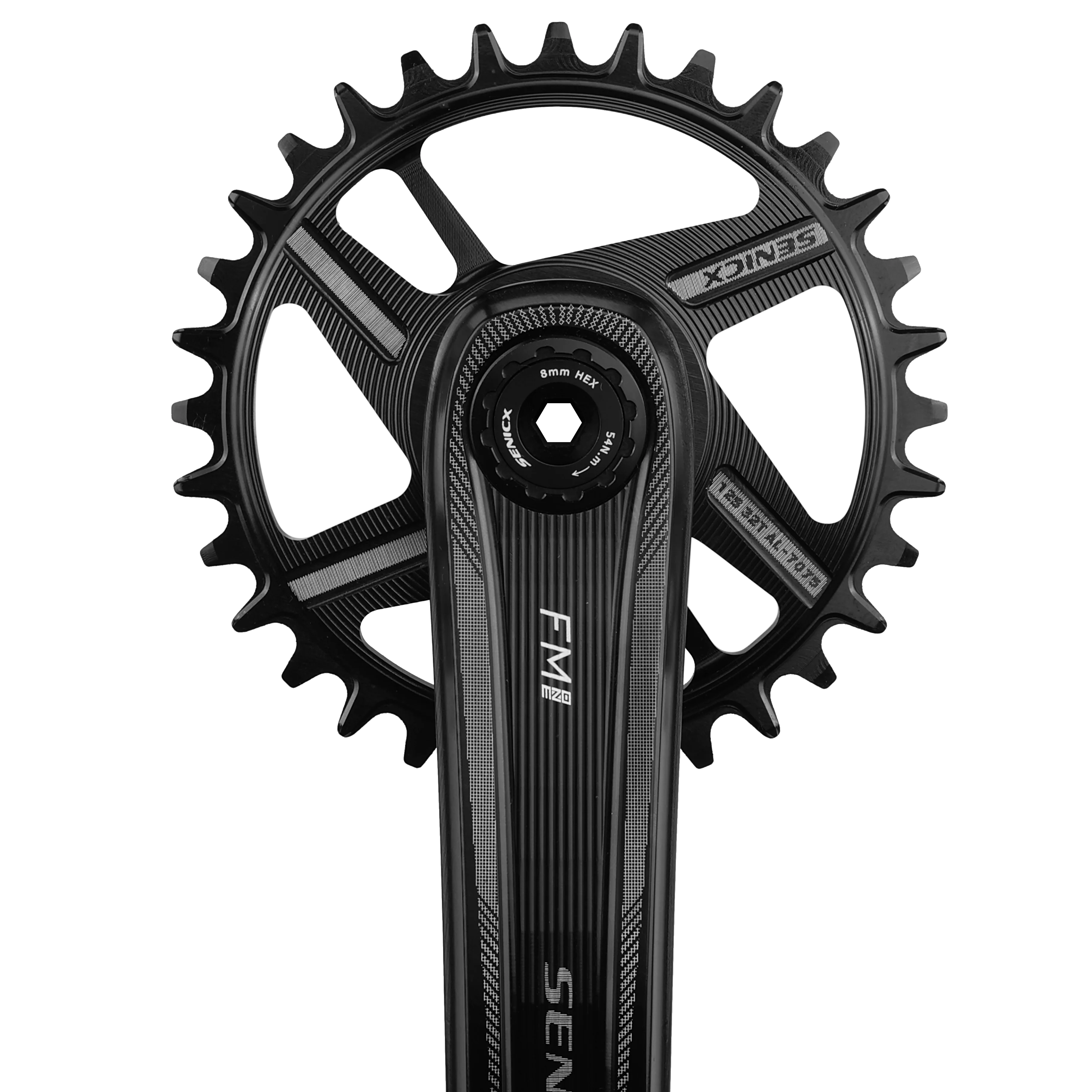 SENICX MTB Crankset 170/175mm 30/32/34/36/38T Sprocket Direct Mount 11S/12S Mountain Bike Boost CNC with Bottom Bracket