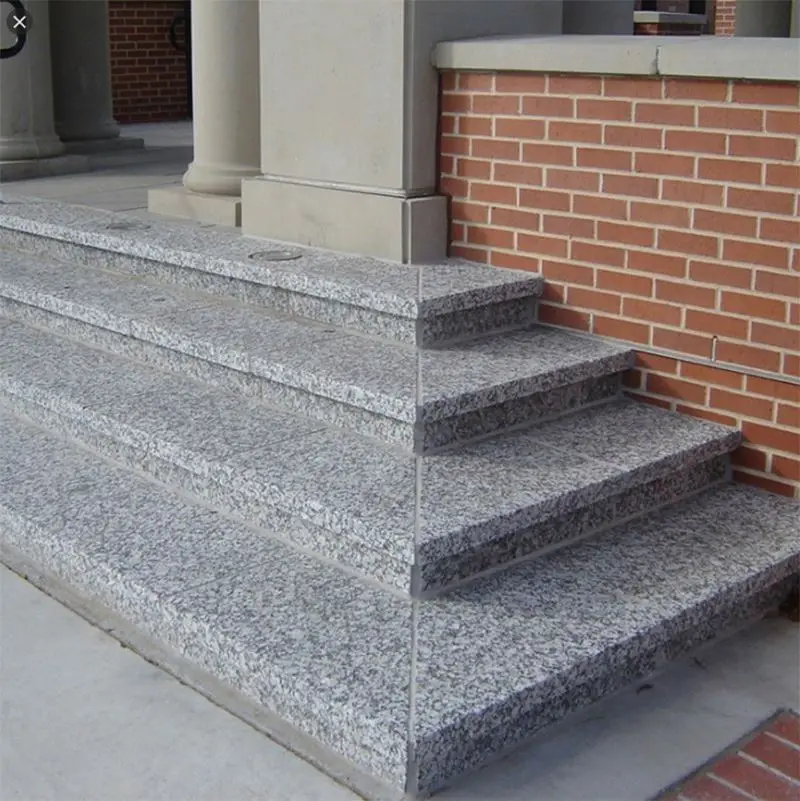Natural Granite Stone Anti Slip Stair Nosing Outdoor Staircase Treads And Risers