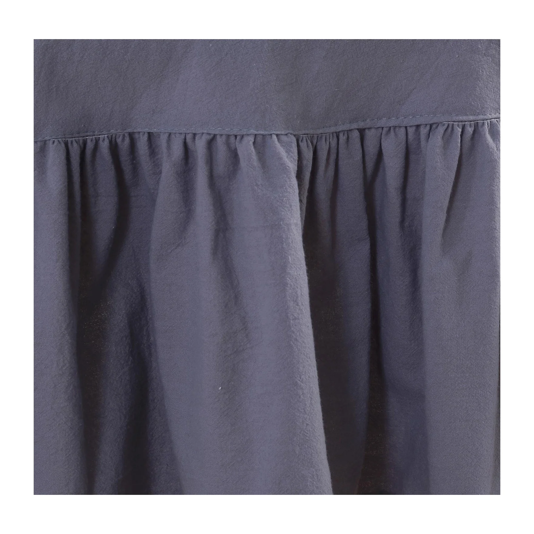 High quality dining room round table cloth grey cotton 150cm dia table cloth