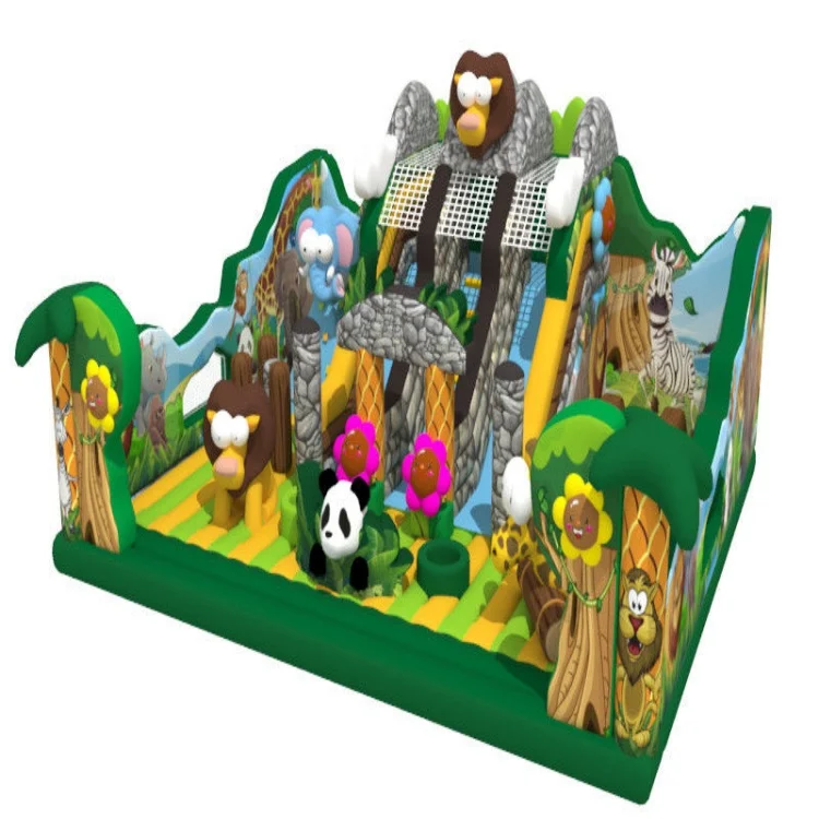 Inflatable Fun City For Commercial Use Outdoor Playground Soft Play Kid Playground Set Outdoor Theme Park Inflatable