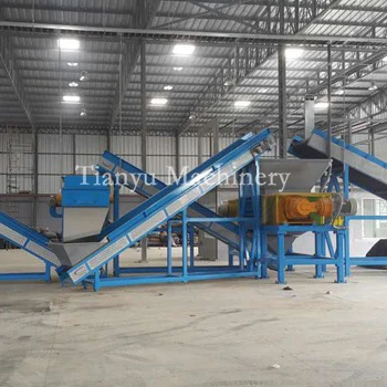 Automatic Used Motorcycle Truck Car Bike Tire Shredder Crusher Rubber Crumb Making Machine Waste Tyre Recycle Production Line