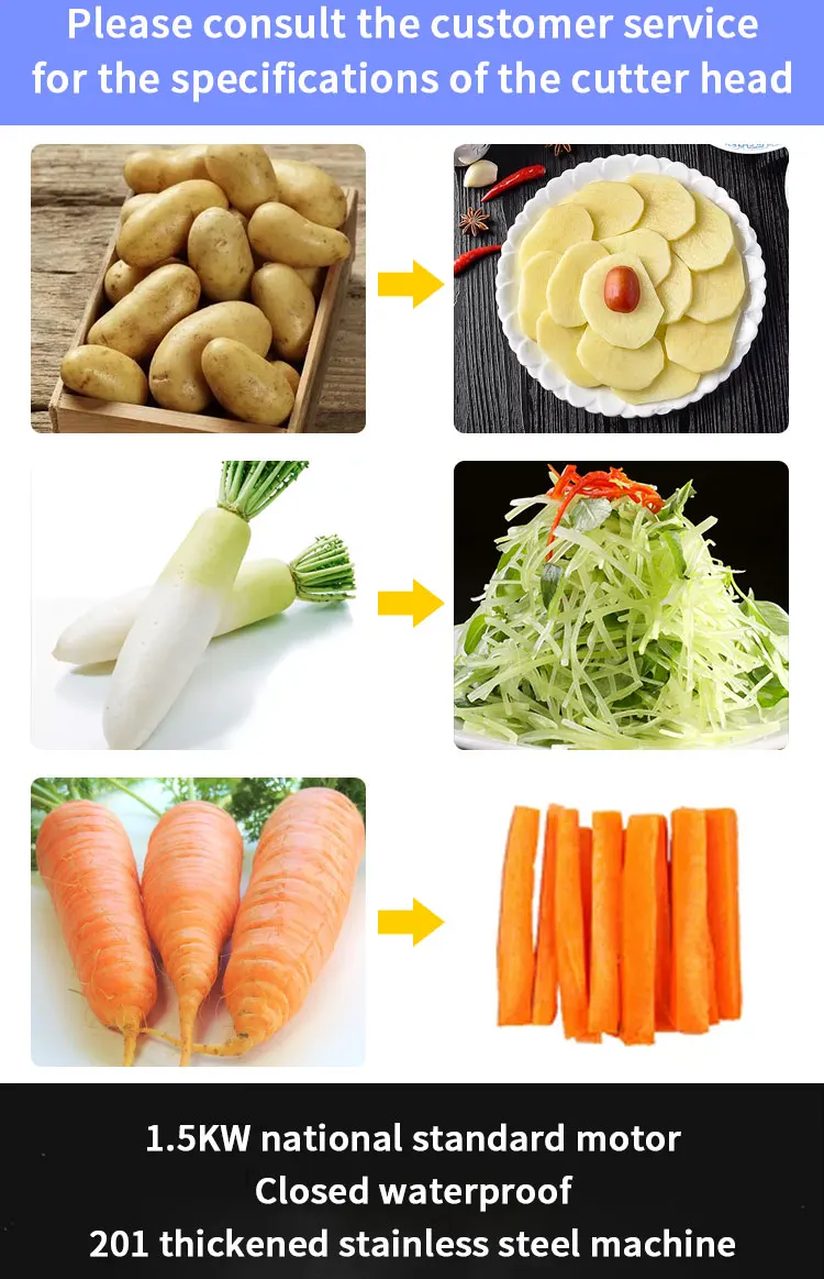 Commercial small automatic vegetable carrot potato cucumber onion cutting machine vegetable cutter