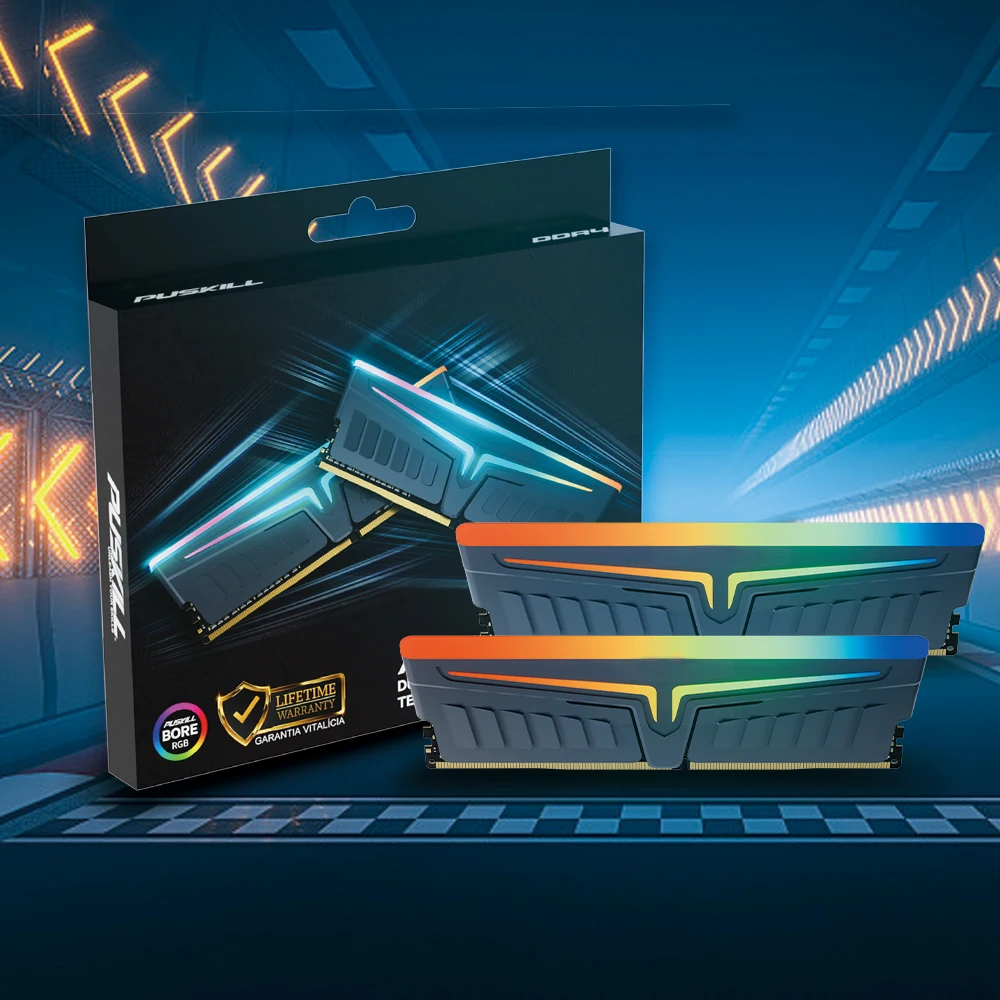 PUSKILL Original Manufacturer DDR4 RGB Memory 8GB 16GB  3200Mhz  3600Mhz RGB Memory ram