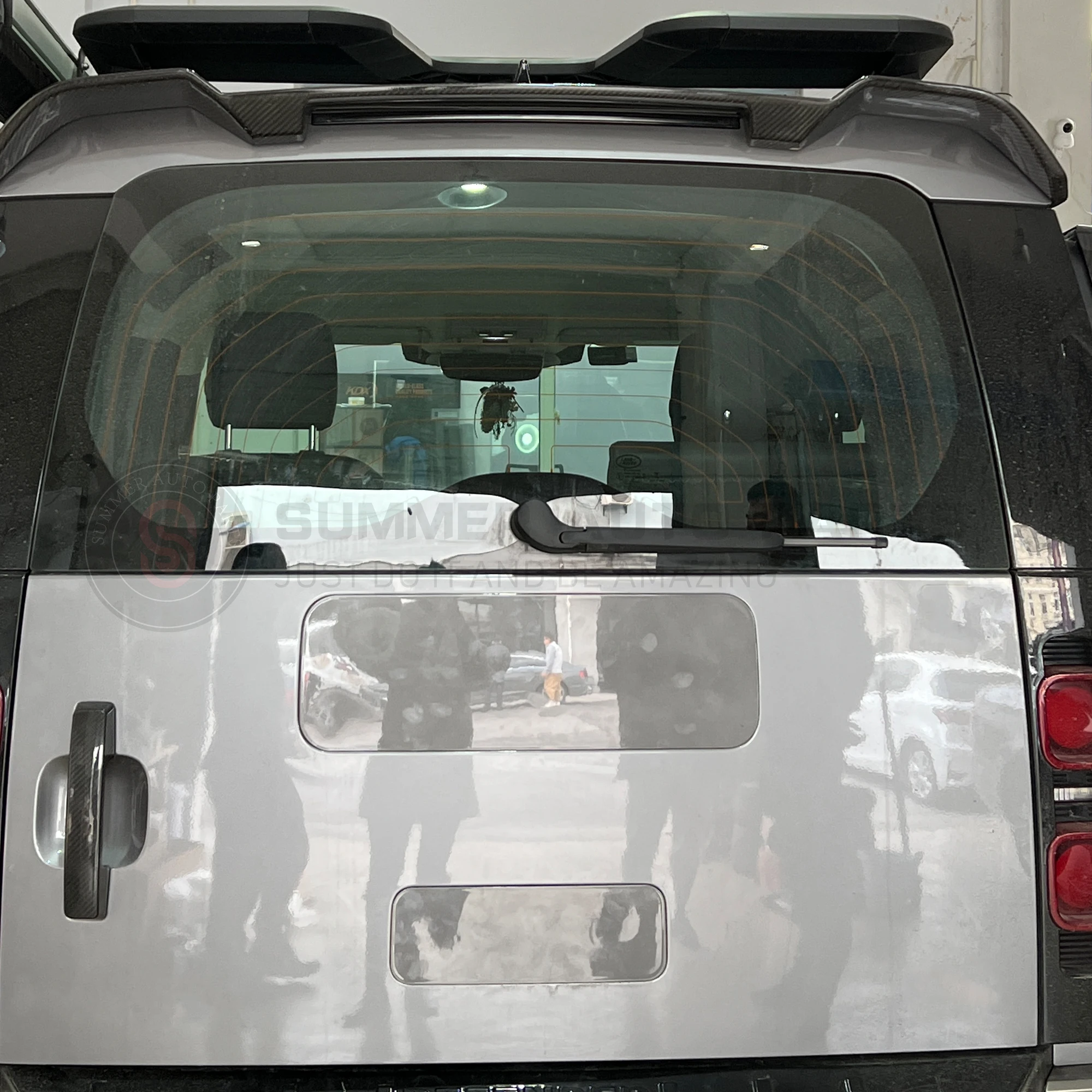 New Arrival  Glossy-Finished Surface Removal Kit Spare Wheel Cover Decoration Plate For Land Rover Defender Accessories