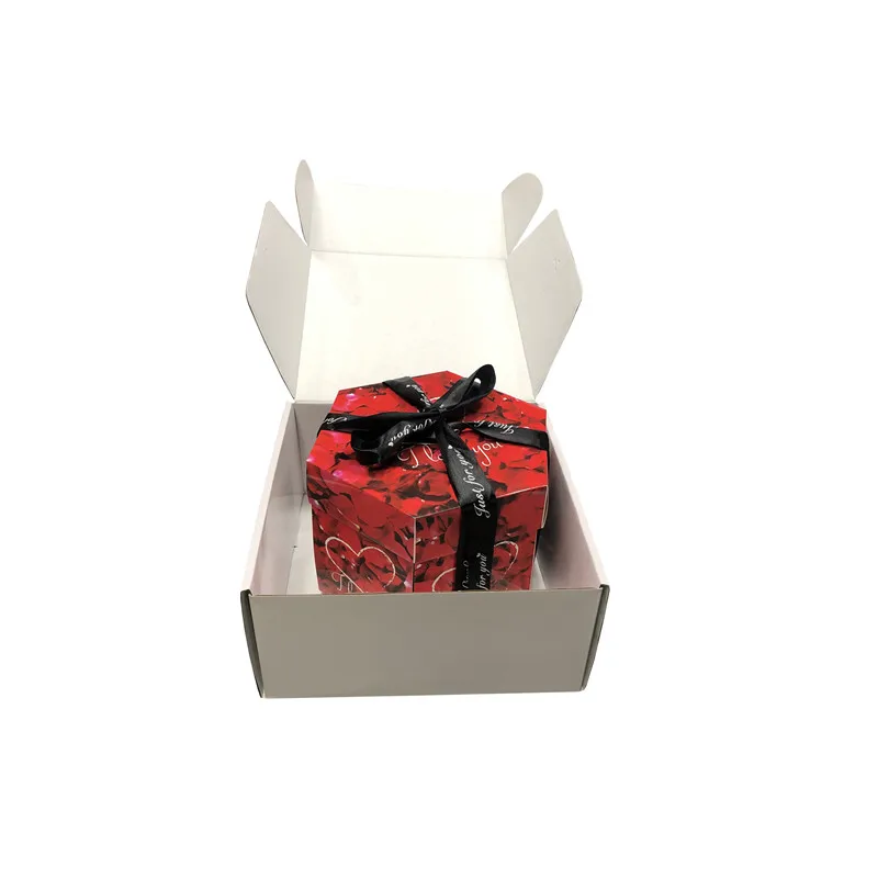 super quality luxury custom logo packaging explosion box chocolate for love