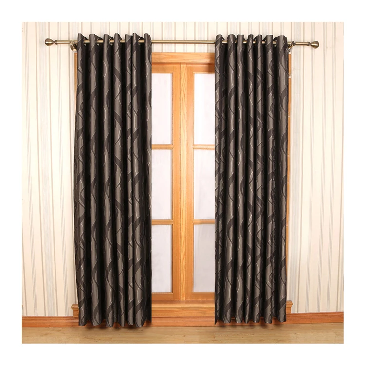 Hot sale OEM professional blackout grommet luxury jacquard curtain turkey