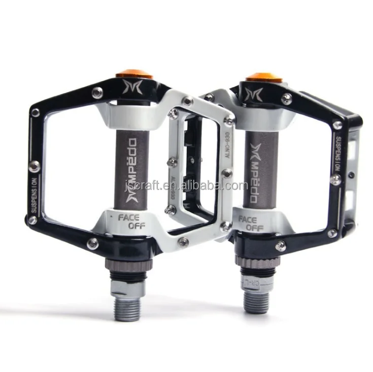 Wholesale 3 Bearings Bike Pedals Anti-Skip Ultralight Colorful Custom CNC Aluminum Bicycle Pedal