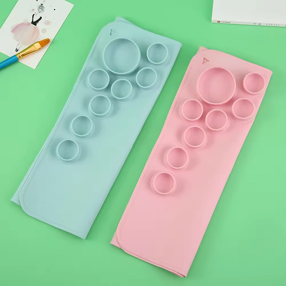 Custom Logo Nonstick Durable Washable Silicone Art Painting Mat Kid Silicone Painting Pad