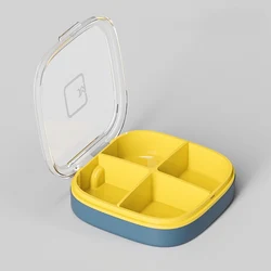 Wholesale Plastic Mini Medicine Storage Home Use Origanizer Daily Weekly Portable Pocket Cases Travel Four Grid Small Pill Box