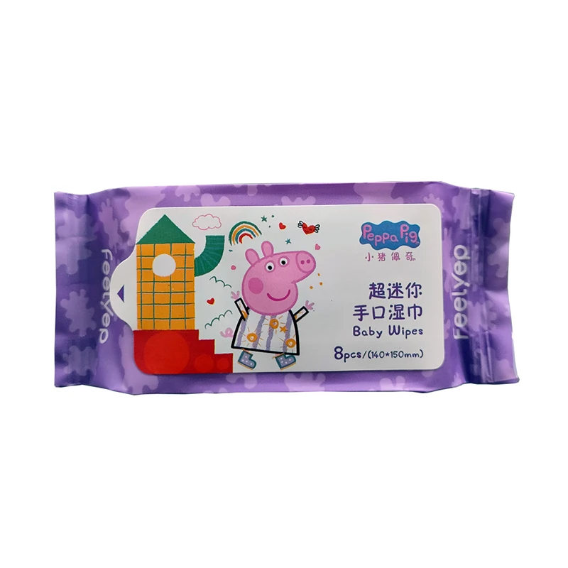 Organic biodegradable sensitive waterwipe Natural travel Size compostable washable Wet Set English case perfume Free Baby Wipe