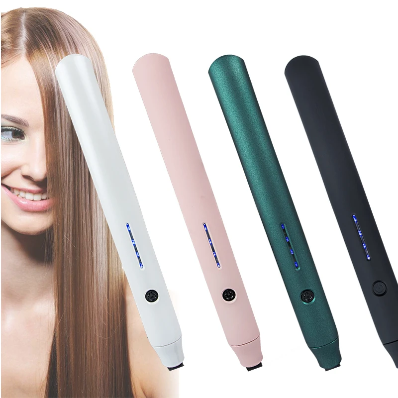 Custom Low MOQ Private Label Heat Up Fast Portable Ceramic Hair Straightener Mini Flat Irons