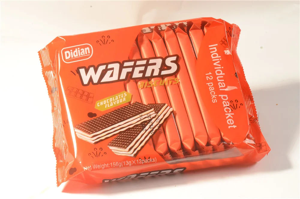 Сладкие шоколадные ваферы и Бисквитное печенье с низким содержанием сахара, 156 г