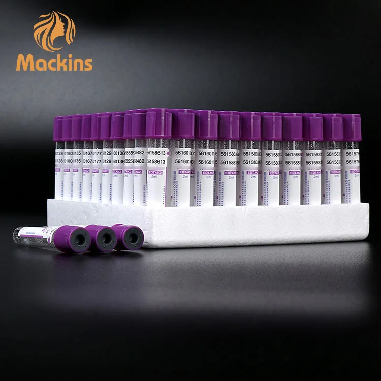 Medical glass blood collection tubes vacuum blood sample collection test tube