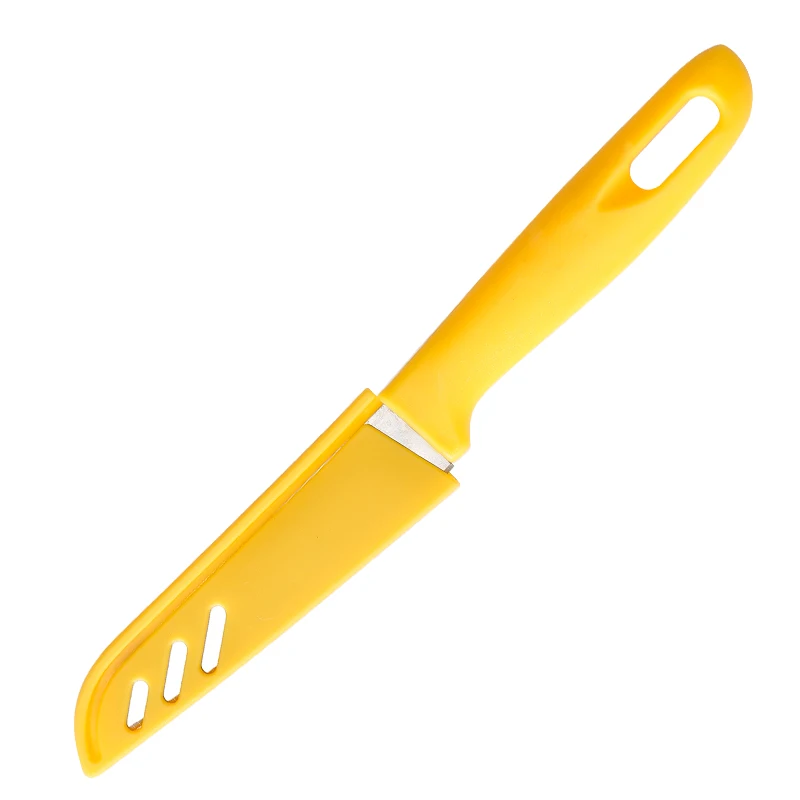 Hot-selling Colorful Handle Stainless Steel Fruit Paring Knife with Plastic Handle