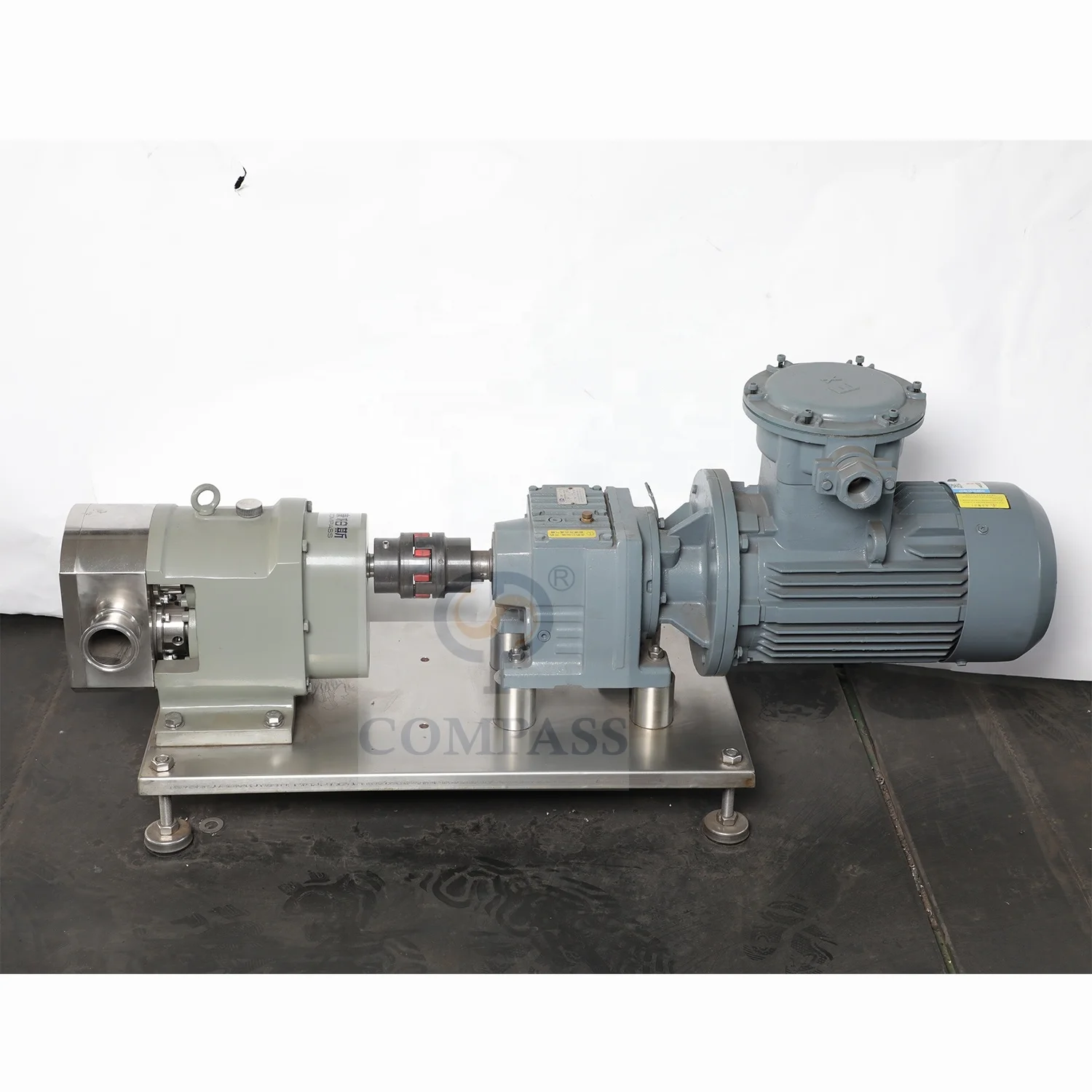 7.5HP 5.5KW ZB3A-52 Stainless Steel SS304 SS316L Double Wing Rotor Lobe Pump With Transferring High Viscosity Liquid