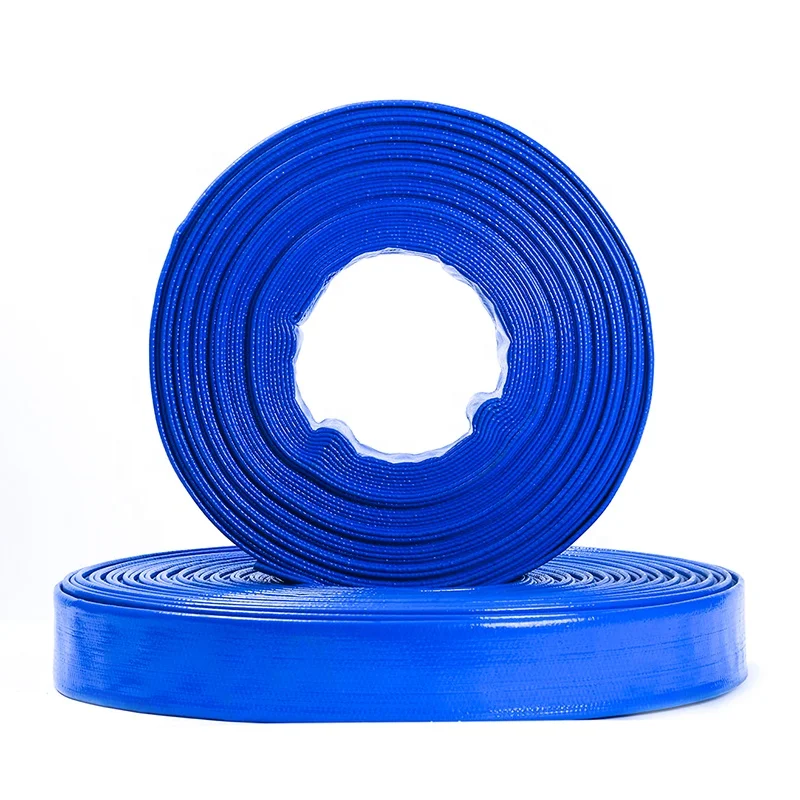 2-8 inch High Quality Large Diameter PVC Layflat Hose 1-12 Water Hose for Farm Irrigation Quality Plastic Tubes Manufacturer