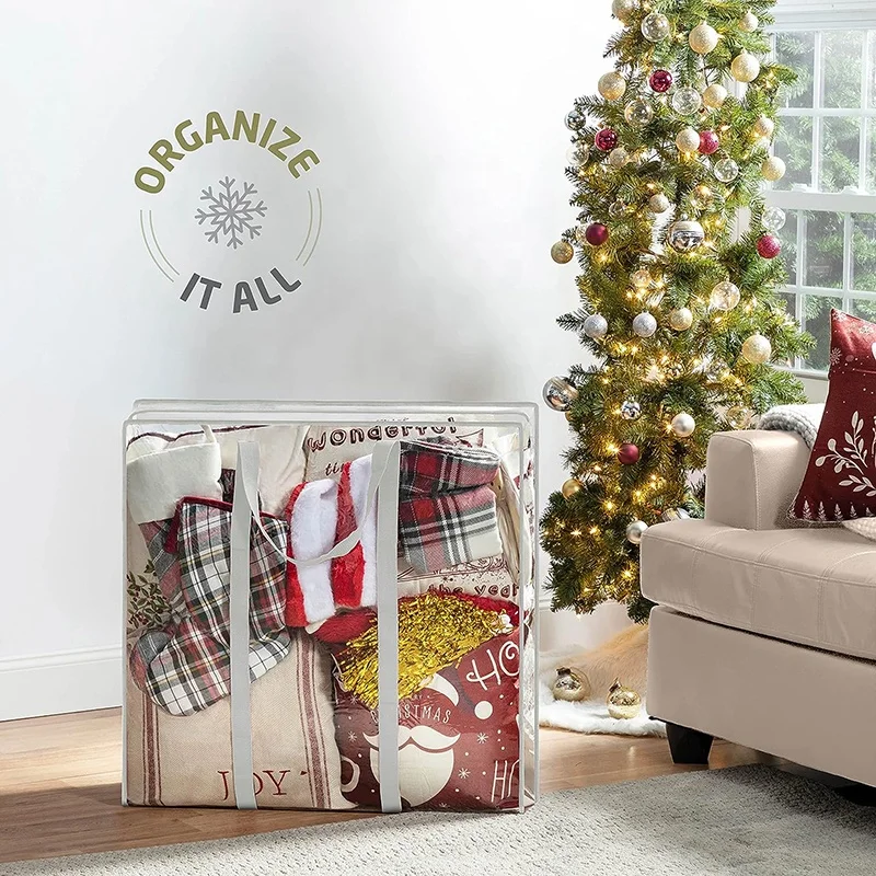 Clear Plastic Durable Reusable Moving Bag Laundry Bag Storage Organizer Hamper for Shopping Storage Travel Clothes Toy