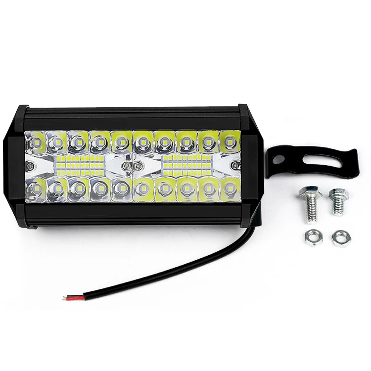 Car Light Accessories 120w Led Work Light 7 Inch Led Headlight 12v 24v Spotlight Led 4x4 Work Light for Truck Excavator SUV ATV