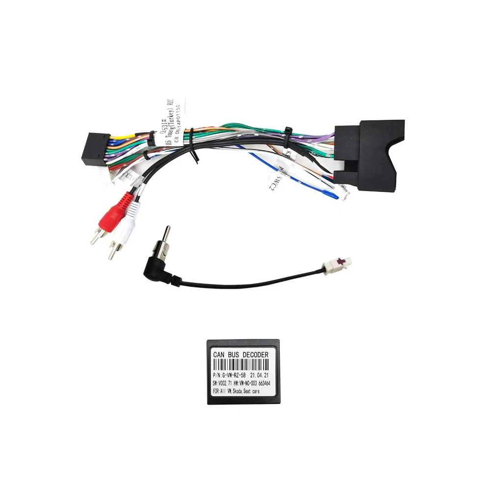 Custom ISO Electric Wire Harness  and Adaptors for Volkswagen 2005 Touareg (Turkey)