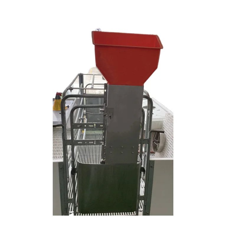 High-quality pig automatic stainless steel feeder with plastic hopper pig feed saving equipment