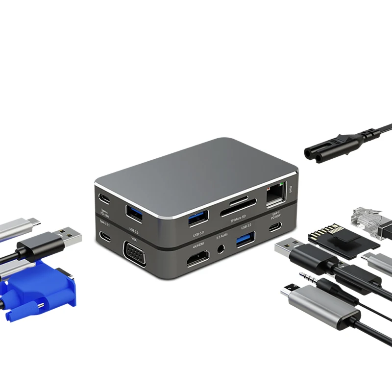 Yeahail Type C Charging Sound Card Sd Reader Satechi Power Port Laptop To Ethernet Adapter With Usb Hub