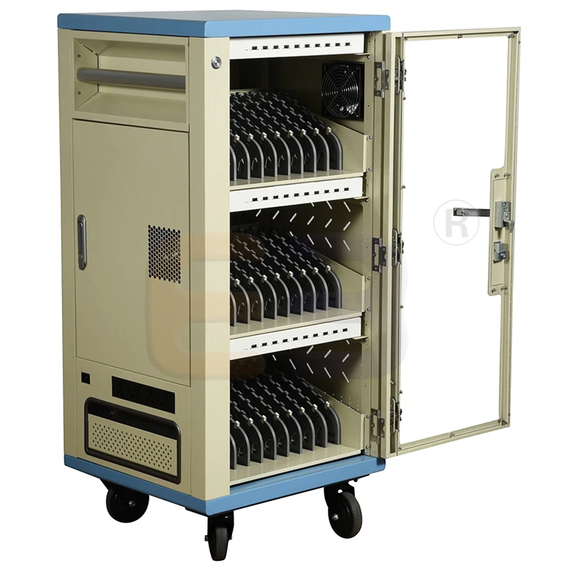 30 Slots Type C 15W,45W,60W PD Fast Charging Tablet Charging Trolley