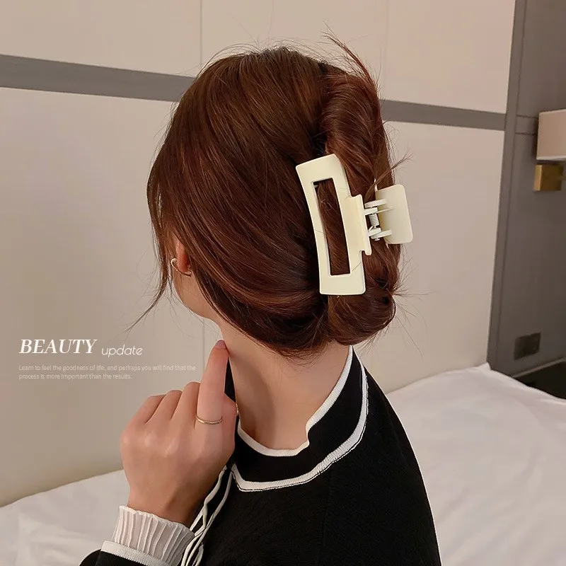 fashion wholesale square acrylic acetate hair claw clips for women