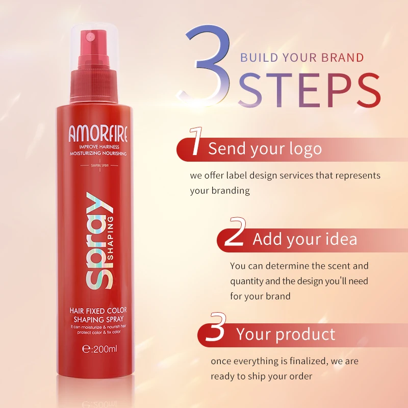 Hot Sale Big Stock Offer Free Sample Hair Color Styling Renew Spray For Curly Hair