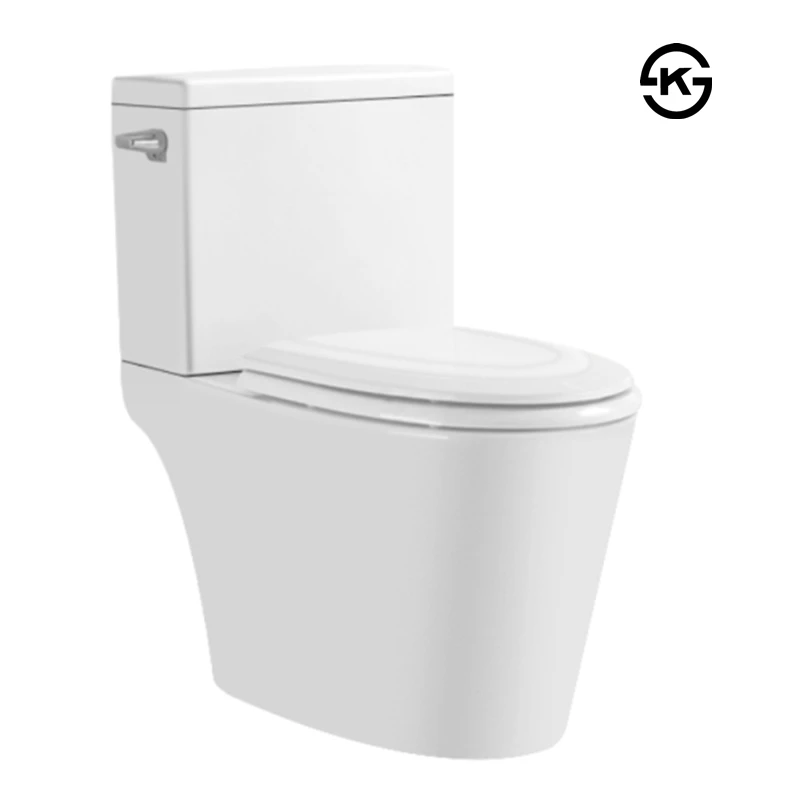 Modern water saving save porcelain two-piece siphonic toilet bowl sanitary closet 2 piece toilets korea