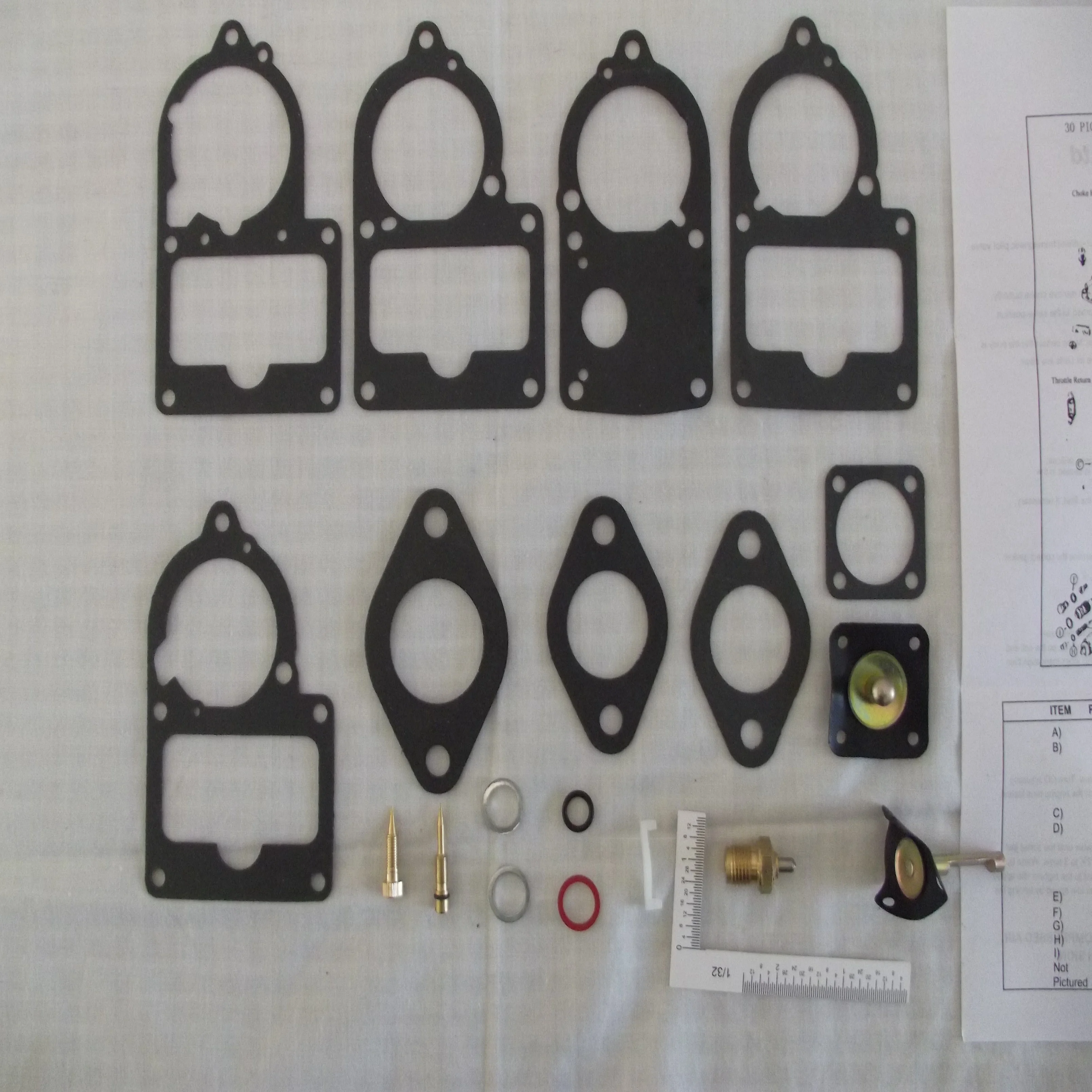 V W beetle carburetor repair Kit 111198569Z  113198575URP