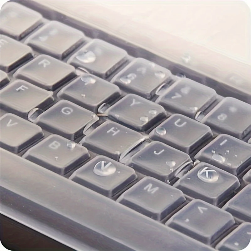 1pc Silicone Flexible Waterproof Dustproof Keyboard Protector Cover Easy-Clean Anti-Scratch Guard