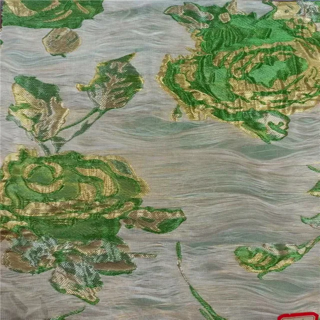 Новейший дизайн жаккардовая парчовая кружевная ткань металлический материал высококачественная ткань для женского пальто и платья