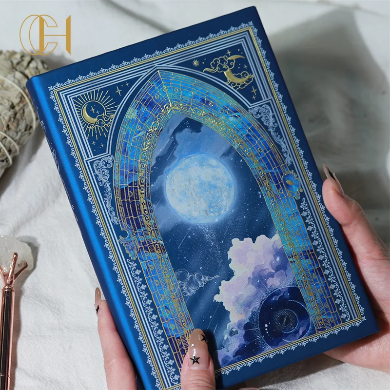 C&H 2024 New Luminous Celestial Journal Writing Notebook Vintage Hard Cover Personalised Pages Diary Notebook Journal