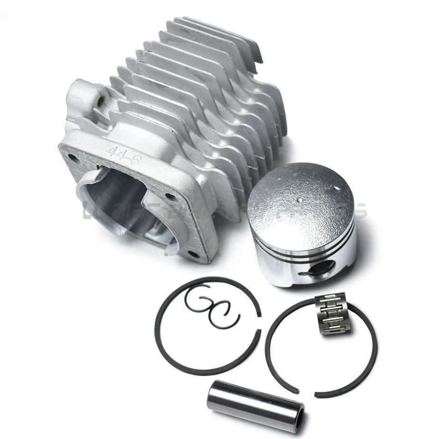 44 mm Cylinder Head With Piston Kits for 49cc 2 Stroke Assembly Gas Engine For Motorized Bicycle Motor Mini Quad Bike Scooter