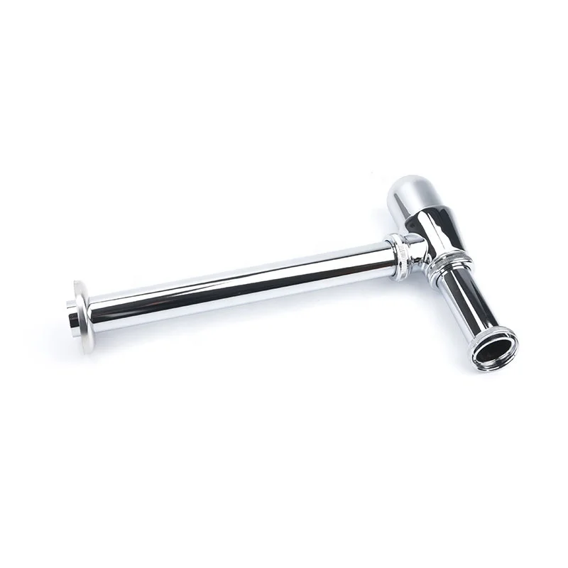 Waste Pipe Kit Assembly Bottle Trap Pop-up Drain Stopper Bathroom Sink Siphon Drainer