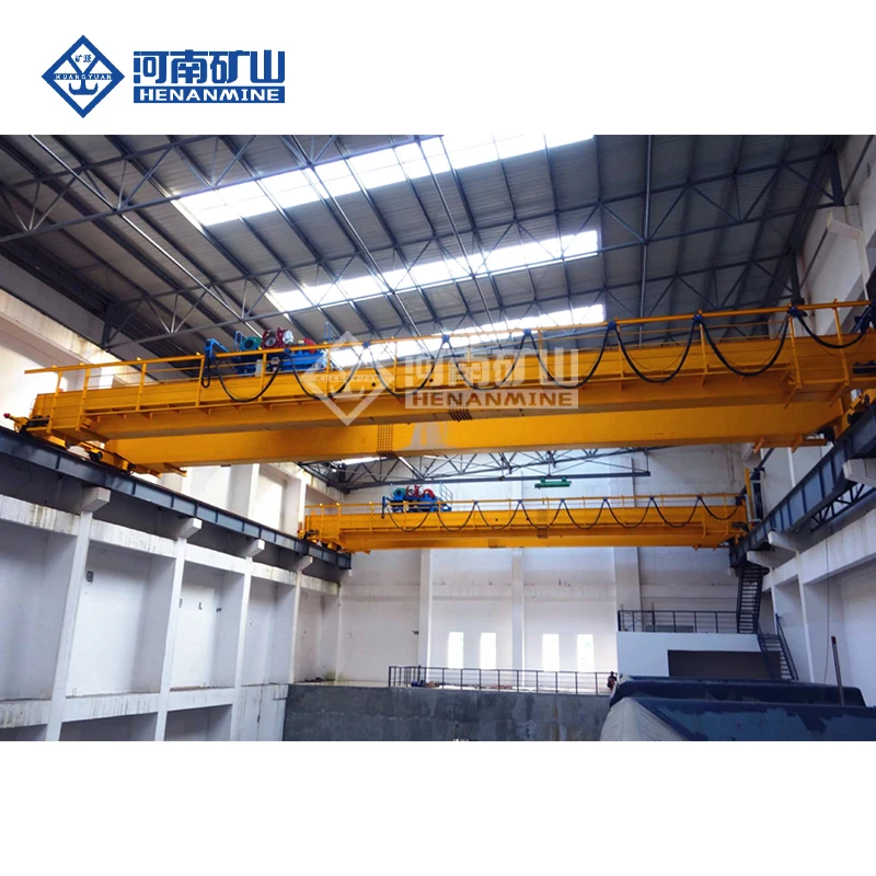 Henan Mine Electric Double Girder Bridge Crane 15 ton with CE ISO Certification