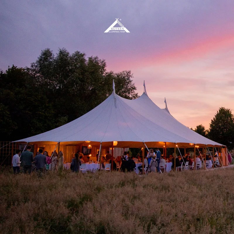 Wholesale Outdoor Canopy Tent 8x16m Steel Waterproof for 100 People Wedding Marquee Tent Party Events Celebration Music Festival