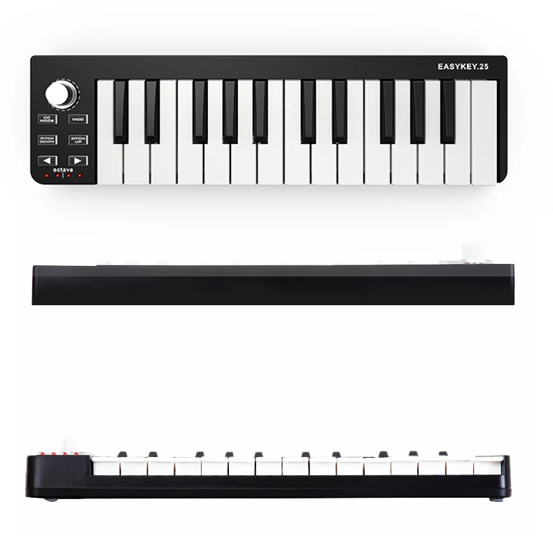 Профессиональный MIDI-контроллер портативная мини-клавиатура с USB 25