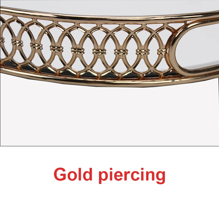 
home bedroom perfume jewelry display glass mirror cosmetic makeup perfume storage vanity mirror tray 