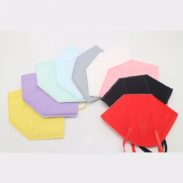 
Colorful Disposable Non-woven Individually KN95 Face Mask Earloop In Stock 