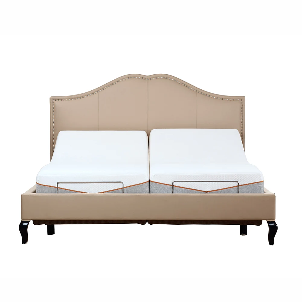 German okin motor wireless remote zero gravity split king adjustable bed and mattress combo