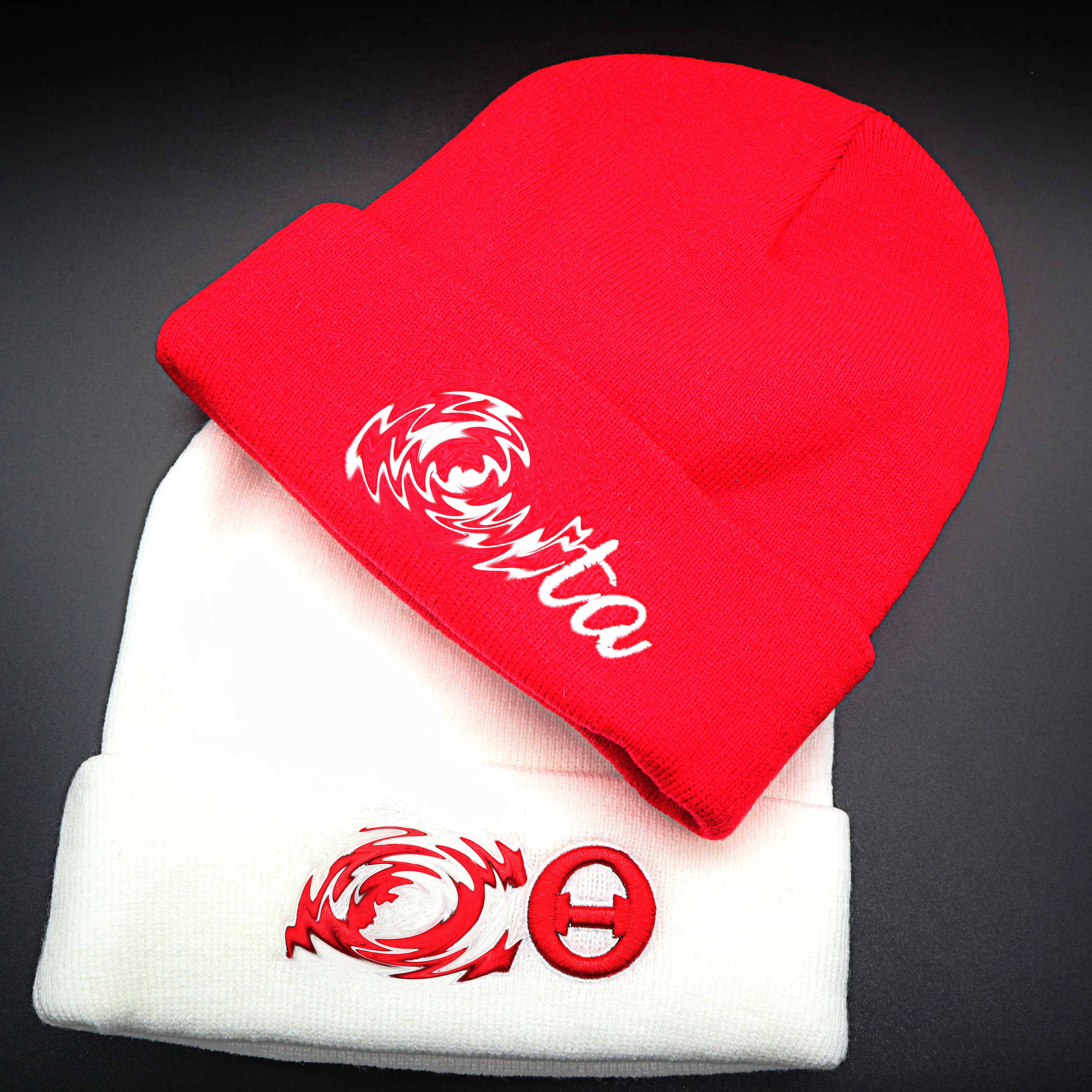 Custom sigma gamma rho Knitted Winter Knit Scarf Beanie Set Fashion knitted winter foot ball scarves beanie hat