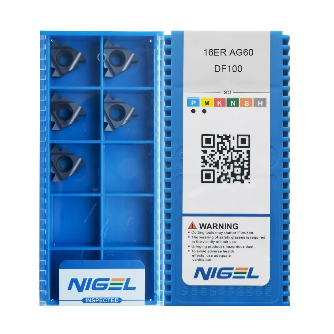 NIGEL External Threading Insert 16ER AG60 DF100 CNC Lathe Indexable Threading Carbide Insert Blade AG60 Carbide Threading Insert