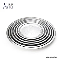 Food-grade stainless steel food serving tray metal plate dish with grape pattern for household and restaurant